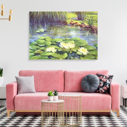 Water Lily van Cargill, 1937 Canvas Afdruk (Insitu (Woonkamer))