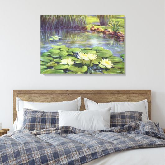 Water Lily van Cargill, 1937 Canvas Afdruk (Insitu (Slaapkamer))
