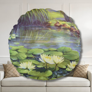 Water Lily van Cargill, 1937 Rond Kussen