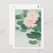Water Lily van Ohara Koson Briefkaart (Voorkant / Achterkant)