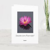 Water Lily Verjaardag Kaart (Achterkant)