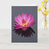 Water Lily Verjaardag Kaart (Gele Bloem)