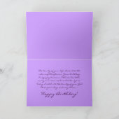 Water Lily Verjaardag Kaart (Binnen)