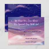 Water Lily Vijver Bruiloft Uitnodiging antwoord ka (Voorkant / Achterkant)