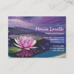 Water Lily Visitekaartje Art designer