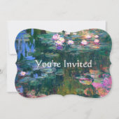 Water Lily Wedding Kaart (Voorkant)