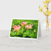 Water Lily Wenskaart Kaart (Gele Bloem)