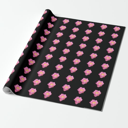 Water Lily Wrapping Paper Cadeaupapier (Uitgerold)