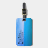 Water look gepersonaliseerd Bagagelabel (Voorkant verticaal)