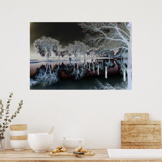 Water loopt diep poster (Keuken)