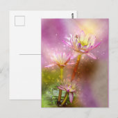 Water Lotus, exotische plant, Briefkaart (Voorkant / Achterkant)