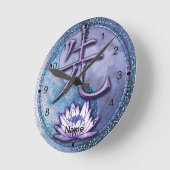 Water Lotus Leraar Ronde Klok (Hoek)