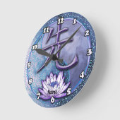 Water Lotus Leraar Ronde Klok (Hoek)