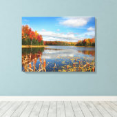 Water | Mabel Lake Canada Canvas Afdruk (Insitu (Houten vloer))