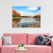 Water | Mabel Lake Canada Canvas Afdruk (Insitu (Woonkamer))