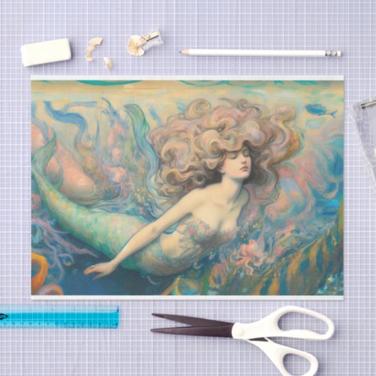  Water Maiden Zeemeermin Decoupage Tissuepapier (Craft)