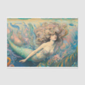  Water Maiden Zeemeermin Decoupage Tissuepapier (Voorkant)