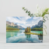 Water | Maligne Lake, Jasper National Park, Canada Bedankkaart (Staand voorkant)