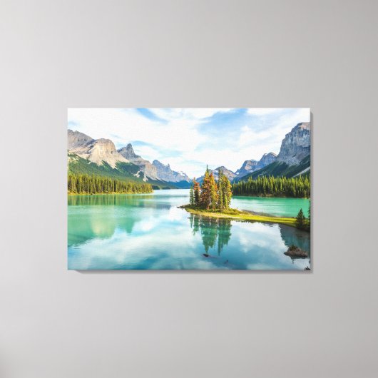 Water | Maligne Lake, Jasper National Park, Canada Canvas Afdruk (Voorkant)