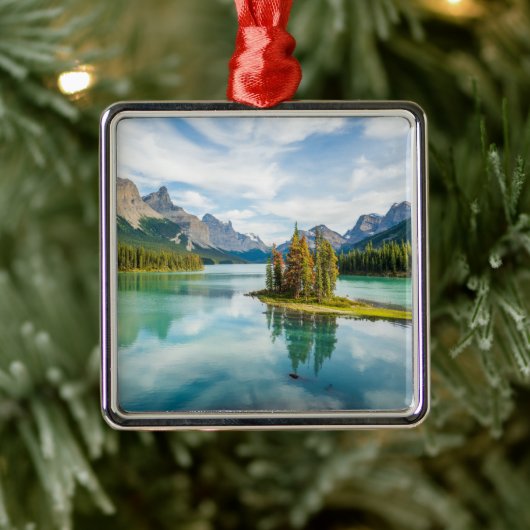 Water | Maligne Lake, Jasper National Park, Canada Metalen Ornament (Boom)