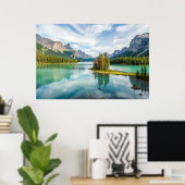 Water | Maligne Lake, Jasper National Park, Canada Poster (Thuiskantoor)