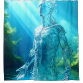 Water Man Douchegordijn (Voorkant)