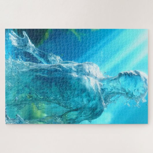 Water Man Legpuzzel (Horizontaal)