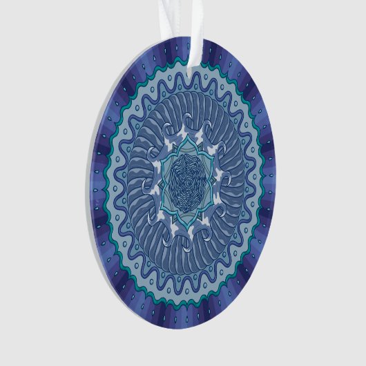 Water Mandala AcrylOrnament Ornament (voorkant)
