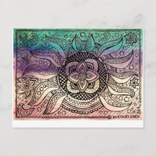 Water Mandala Briefkaart