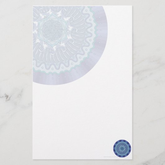 Water Mandala Briefpapier (Voorkant)