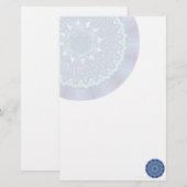 Water Mandala Briefpapier (Voorkant / Achterkant)