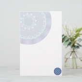 Water Mandala Briefpapier (Staand voorkant)
