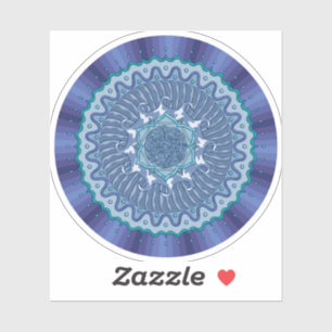 Water Mandala Contour Sticker