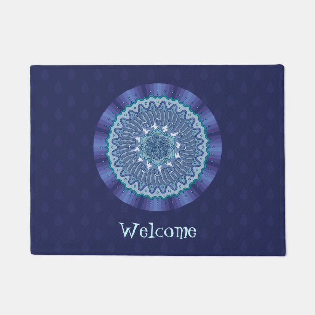 Water Mandala Doormat Deurmat (Voorkant)