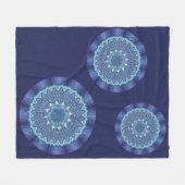 Water Mandala Fleece Dekbed Deken (Voorkant (Horizontaal))
