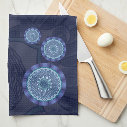 Water Mandala Handdoek (Quarter Fold)