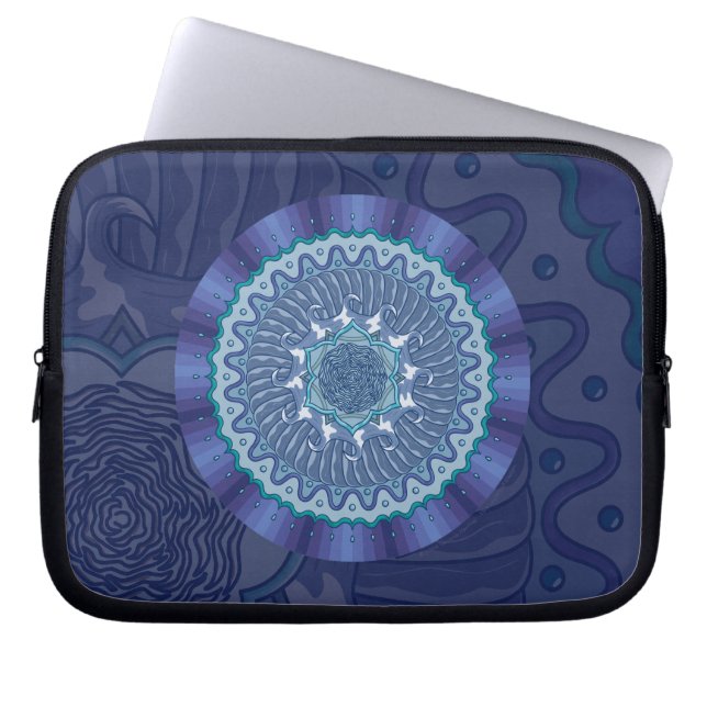 Water Mandala Laptop Hoes (Voorkant)