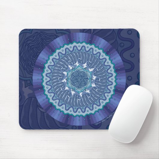 Water Mandala Mousepad Muismat (Met muis)