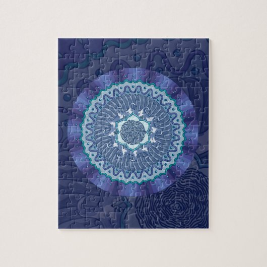 Water Mandala Puzzle Legpuzzel (Verticaal)