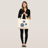 Water Mandala Schoudertas Grote Tote Bag (Voorkant (model))