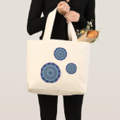 Water Mandala Schoudertas Grote Tote Bag (Voorkant (product))