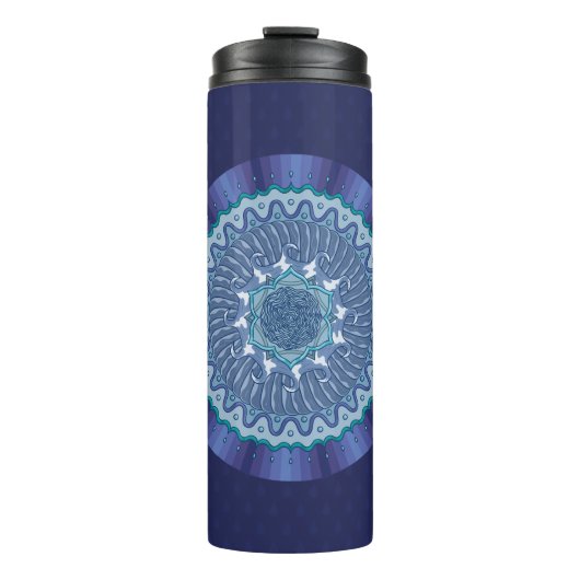 Water Mandala Thermal Tumbler Thermosbeker (Voorkant)