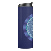 Water Mandala Thermal Tumbler Thermosbeker (Gedraaid links)