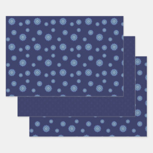 Water Mandala Wrapping Papier Set Inpakpapier Vel