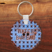 Water Manhole Cover. Rustic. California Sleutelhanger (Voorkant)