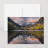 Water | Maroon Bells Colorado Briefkaart (Voorkant / Achterkant)
