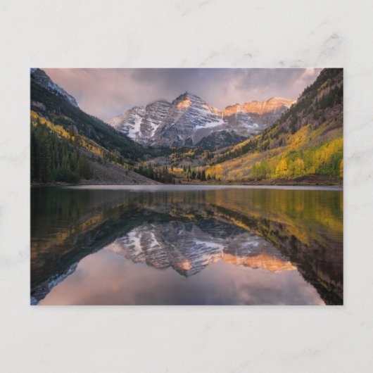 Water | Maroon Bells Colorado Briefkaart (Voorkant)