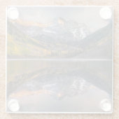 Water | Maroon Bells Colorado Glazen Onderzetter (Achterkant)