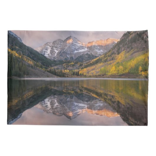 Water | Maroon Bells Colorado Kussensloop (Achterkant)