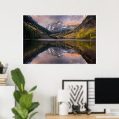Water | Maroon Bells Colorado Poster (Thuiskantoor)